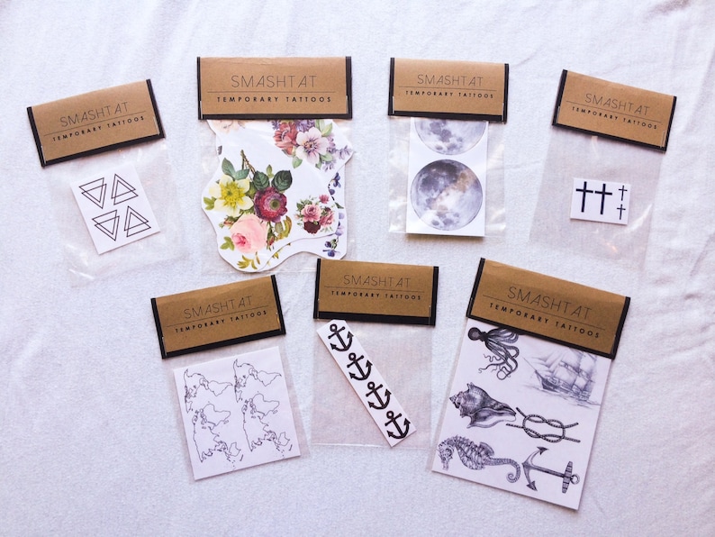 5 Vintage Cactus Temporary Tattoos SmashTat image 2