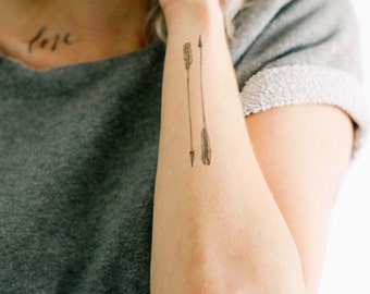 4 Arrow Temporary Tattoos - SmashTat