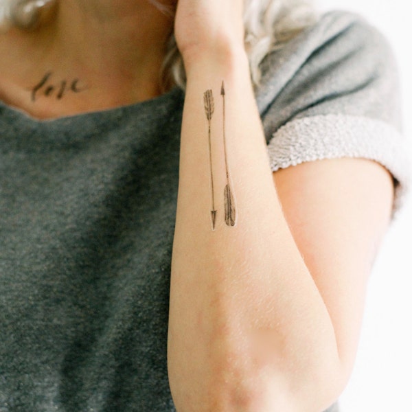 4 Arrow Temporary Tattoos - SmashTat