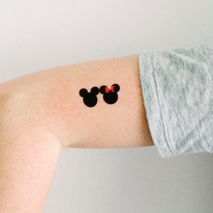3 Mickey and Minnie Temporary Tattoos- SmashTat