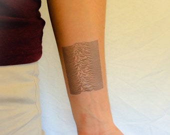 2 Seismograph Inspired Temporary Tattoos- SmashTat