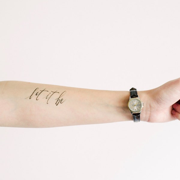 2 Let it Be Temporary Tattoos- SmashTat