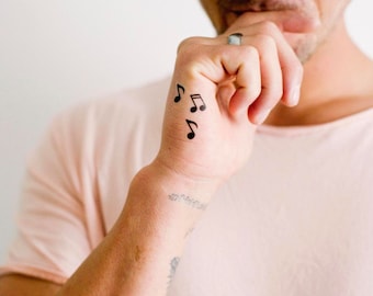 2 Music Lover Temporary Tattoos- SmashTat