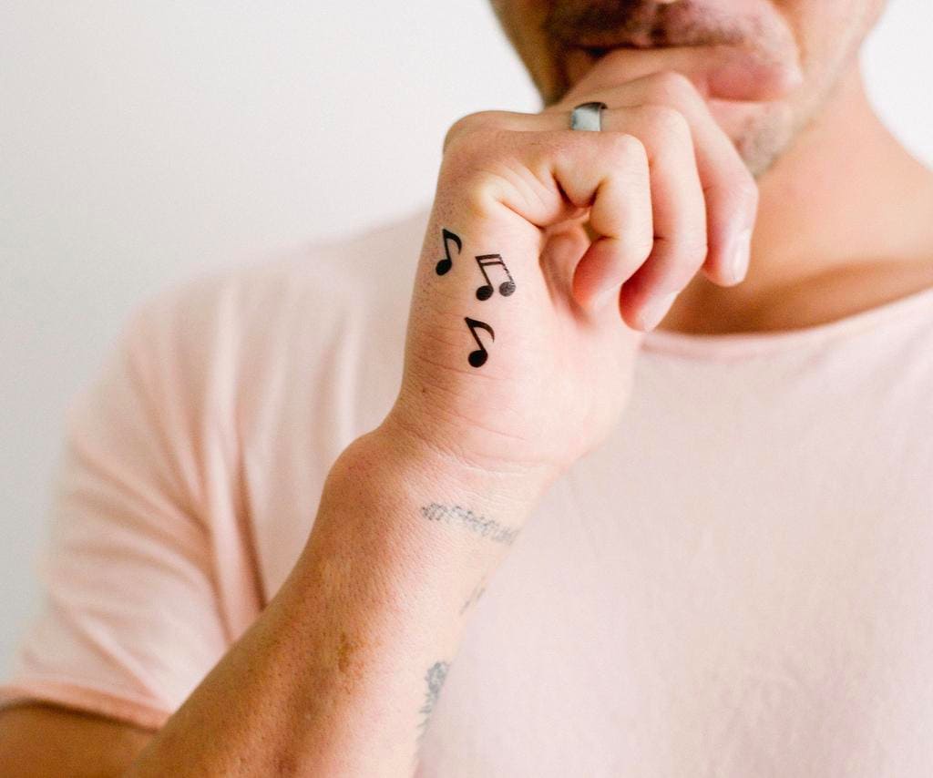 Buy 2 Music Lover Temporary Tattoos Smashtat Online in India - Etsy
