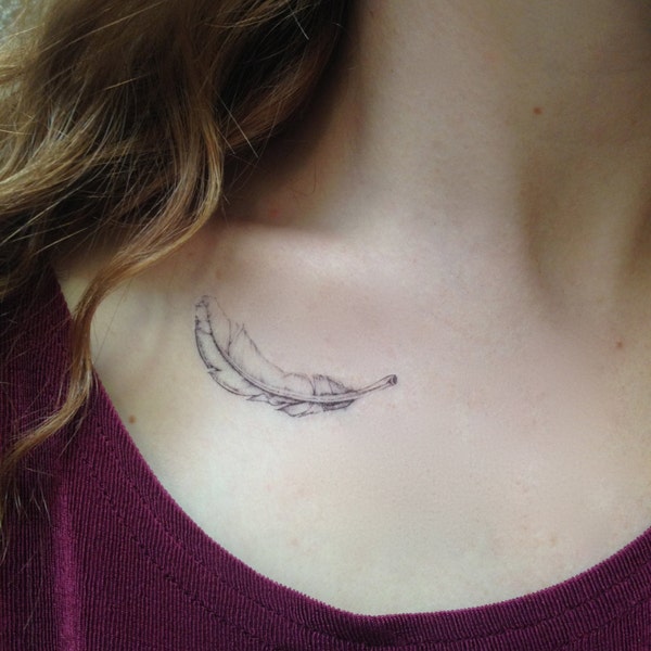 2 Feather Temporary Tattoos- SmashTat