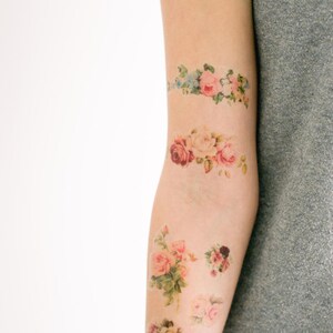 7 Rose Temporary Tattoos- SmashTat