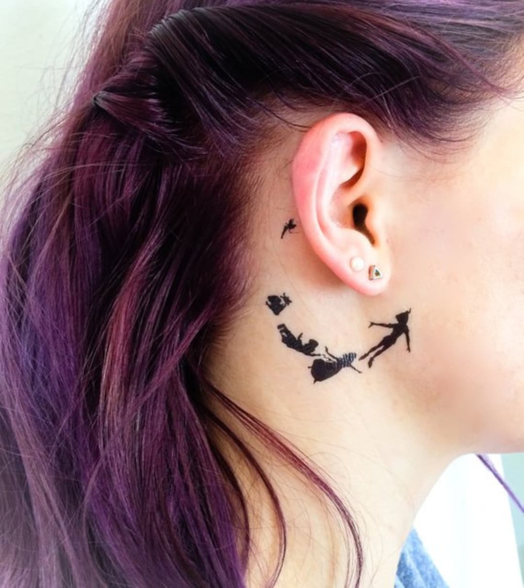 2 Flying Peter Pan Temporary Tattoos Smashtat - Etsy