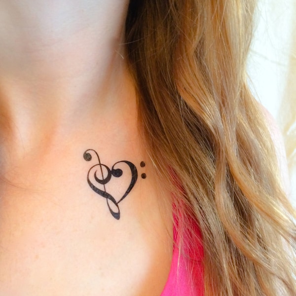 2 Musik Liebhaber temporäre Tattoos - SmashTat