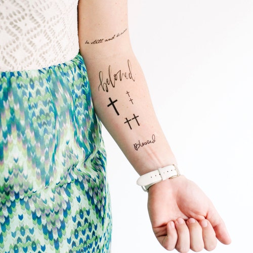 Christian Set of Temporary Tattoos Smashtat Etsy