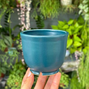 3” Mini ceramic planter | handmade pottery, plant pot, blue planter, succulent planter, small planter