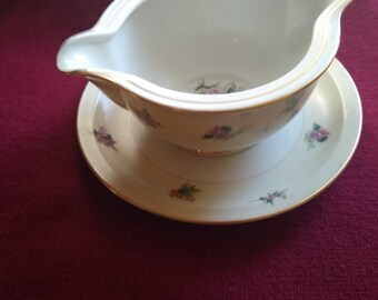 Fruit~ FREE SHIP Vintage Myott Staffordshire England Covered 5 Bowl wattached Underplate~ Sugar Sauce