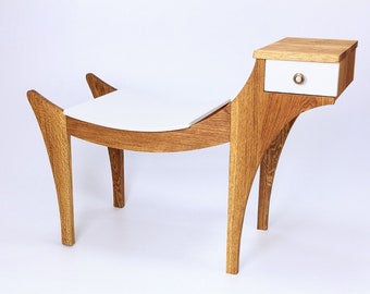 Bench "Griffin". Console. Oak. Other dimensions, finishing, etc. are possible. Made by hand.