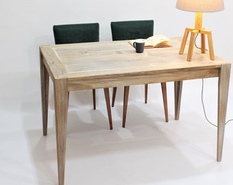 Oak table 120cm x 78cm x 75 cm / height, bpatinated oak, unique top, rectangular table, dining table, living room table