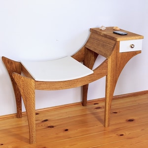 Bench "Griffin". Console. Oak. Other dimensions, finishing, etc. are possible. Author's design. Made by hand.