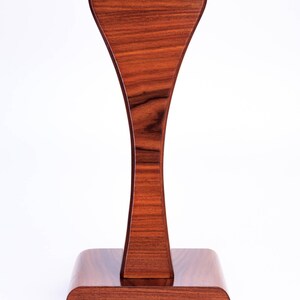 Headphone Stand IT 4, storage of headphones, rosewood, for music lovers, gift for players, electronics and accessories image 4