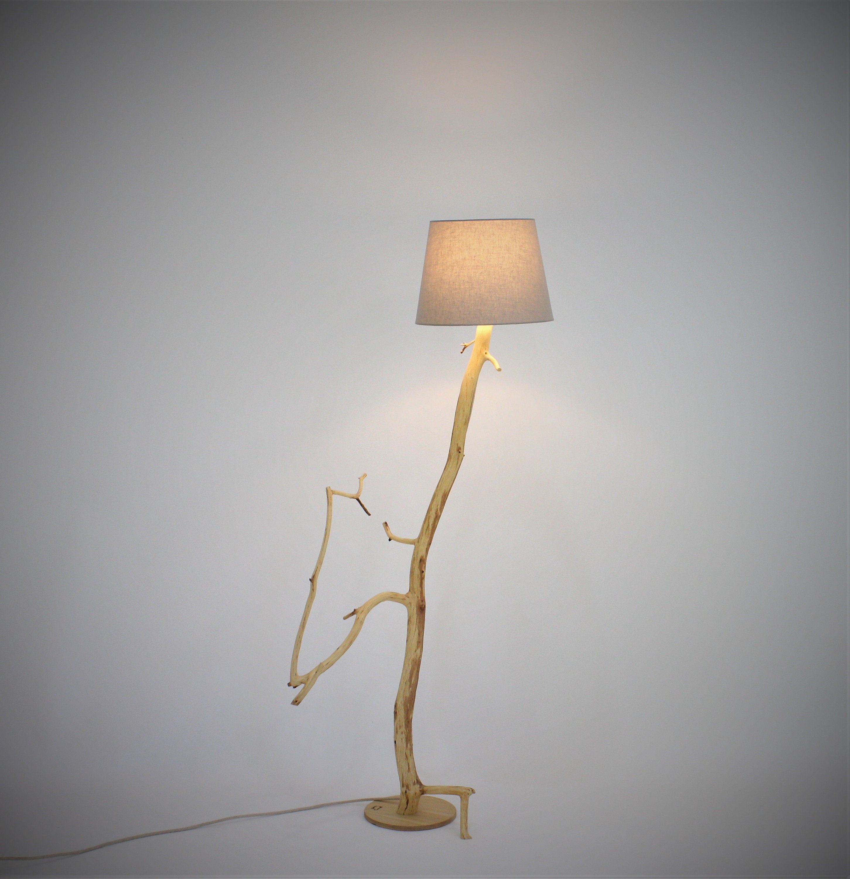 Floor Lamp Of Weathered Old Oak Branch Lighting Wood Floor Lamp Of Weathered Old Oak, Wood Tree Branch Floor Lamp