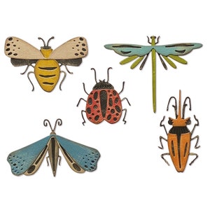 Funky Insects by Tim Holtz #665364 - New! Sizzix Thinlits - 5 Dies