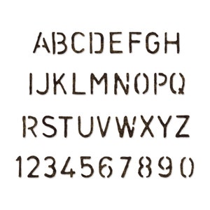 Schabloniertes Alphabet #657828 - Neu! Sizzix Sizzlits Dekorative Streifen Die von Tim Holtz Alterations