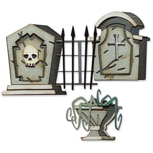 Graveyard, Colorize by Tim Holtz #666383 - New! Sizzix Thinlits Colorize - 22 Dies