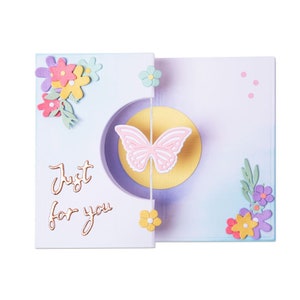 Cartão giratório de borboleta por Georgie Evans #665074 - Novo! Sizzix Thinlits - Conjunto de 14 Matrizes