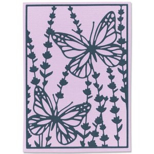 Thinlits avant de carte botanique par Jennifer Ogborn #666110 Nouveau ! Sizzix Thinlits lot de 2 matrices