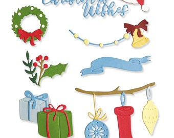 Christmas Decorations #664702 - New! Sizzix Thinlits - 20 Dies