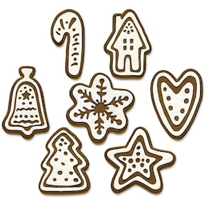 Christmas Cookies by Tim Holtz #665566 - New! Sizzix Thinlits - Set of 14 Dies - Gingerbread