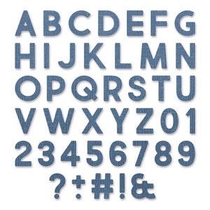 Alphanumeric Bold by Tim Holtz #665205 - New! Sizzix Thinlits - 80 Dies
