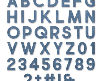 Alphanumeric Bold by Tim Holtz #665205 - New! Sizzix Thinlits - 80 Dies