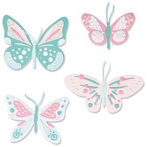 Patterned Butterflies by Jenna Rushforth #665896 - New! Sizzix Thinlits - 29 Dies