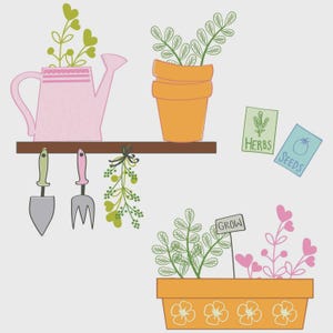 Greenhouse Finds #666796 NOVO! Conjunto de 14 carimbos Sizzix da Catherine Pooler Designs