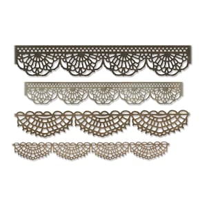 Crochet #664178 - New! Sizzix Thinlits - Tim Holtz - 4 Dies