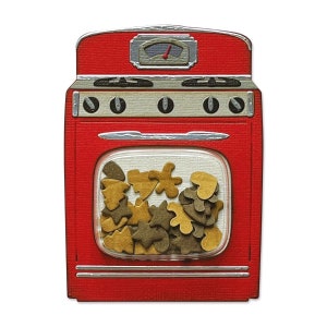 Retro Oven by Tim Holtz #6565586 - New! Sizzix Thinlits - Set of 12 Dies