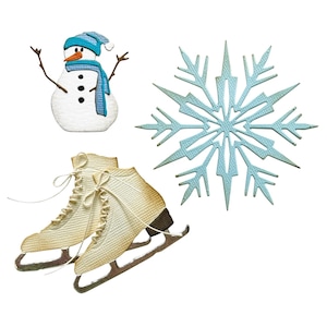Vault Winter Wishes de Tim Holtz n.° 666717: ¡nuevo! Juego de 10 troqueles Thinlits de Sizzix