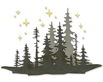 Forest Shadows by Tim Holtz #666334 - New! Sizzix Thinlits - 3 Dies