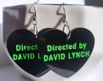 David Lynch Inspired Acrylic Earrings Twin Peaks Eraserhead