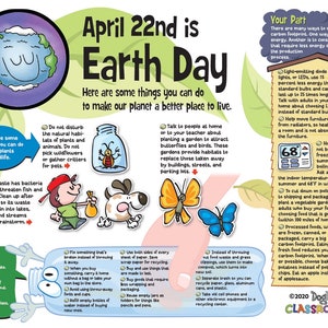 Earth Day infoon Klassenzimmer Poster .pdf Datei
