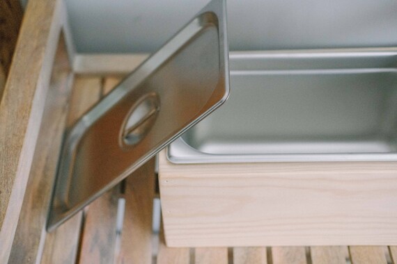 Wood Countertop Compost Bin Etsy