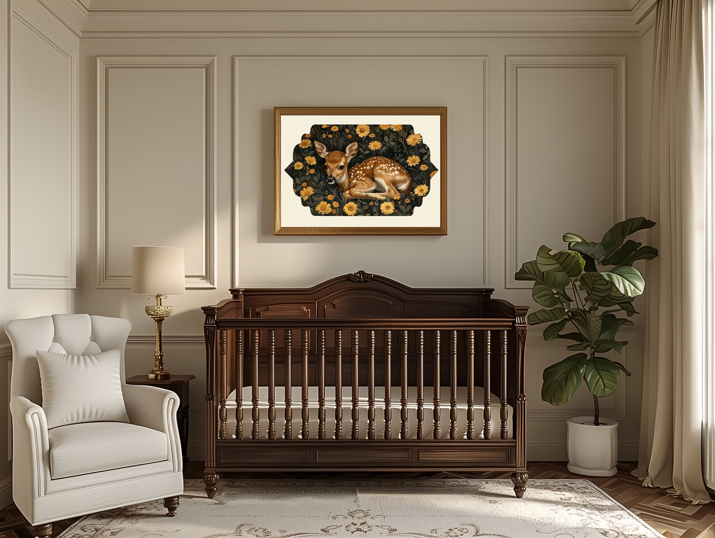 SET OF 3 Woodland Animal Nursery Prints - Classic/baroque Inspired ...