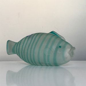 Gino Cenedese Scavo glass fish with labels