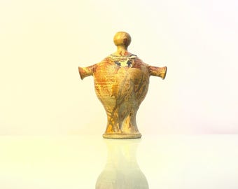 Vintage Handthrown stoneware anthropomorphic statue
