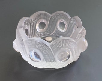 Midcentury Lalique signed Glass bowl “Gao”