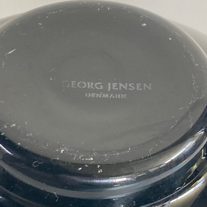 Ilse black glass bowl for Georg Jensen image 6