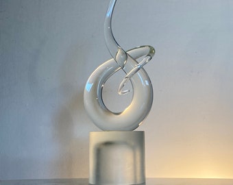 Signed Murano glass sculpture by Andrea Tagliapietra