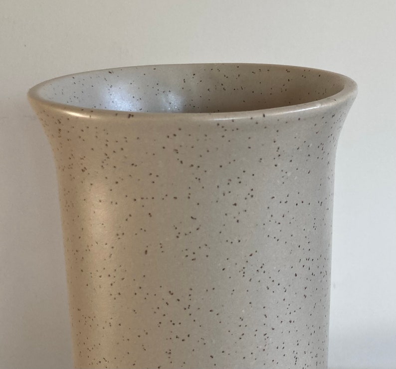Handthrown specked ceramic modernist vase image 3