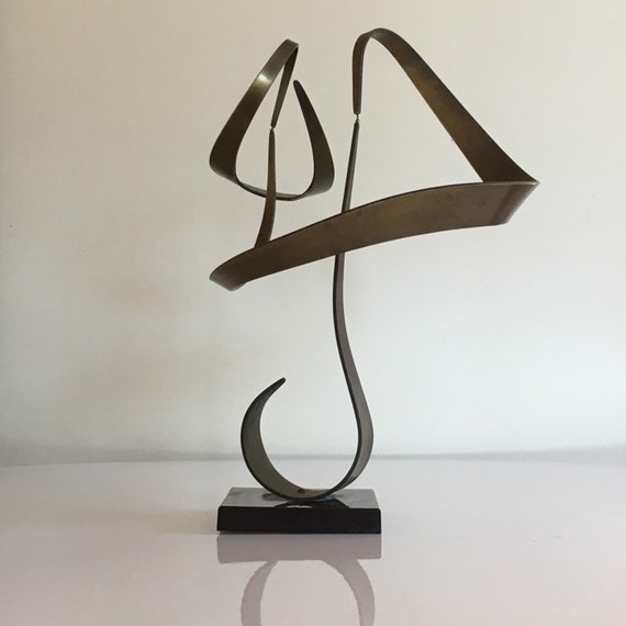 陶板 抽象ART vintage item Kinetic Sculpture by John Anderson From 1974 - Etsy