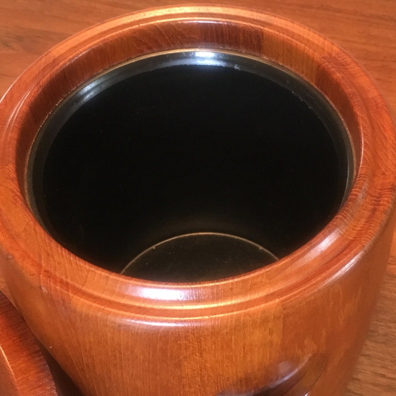 Henning Koppel for Jensen Teak Ice Bucket Etsy