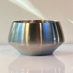 Henning Koppel Stainless Caravel salad bowl for Georg Jensen image 3