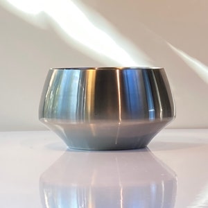 Henning Koppel Stainless Caravel salad bowl for Georg Jensen image 1