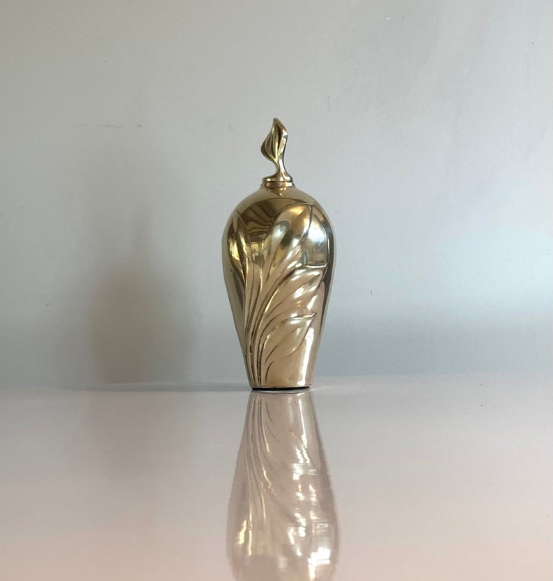 Vintage Dolbi Cashier brass perfume bottle image 1